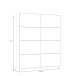 Schiebetürenschrank >SCHACH&MATT 2< in Weiss - 170,3x210,5x61,2cm (BxHxT)