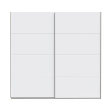 Schiebetürenschrank >SCHACH&MATT 2< in weiss - 220,1x210,5x61,2cm (BxHxT)