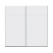 Schiebetürenschrank >SCHACH&MATT 2< in weiss - 220,1x210,5x61,2cm (BxHxT)