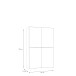 Schiebetürenschrank >Schach&matt< in Weiss  / Puccini Eiche - 120,1x190,5x61,2cm B/H/T