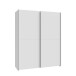 Schiebetürenschrank >Schach&matt< in Weiss - 150,1x190,5x61,2cm (BxHxT)