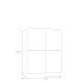 Schiebetürenschrank >Schach&matt< in Weiss - 150,1x190,5x61,2cm (BxHxT)