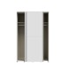 Schiebetürenschrank >Schach&matt< in Weiss - 120,1x190,5x61,2cm (BxHxT)