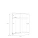 Schiebetürenschrank >Schach&matt< in Weiss - 170,3x190,5x61,2cm (BxHxT)