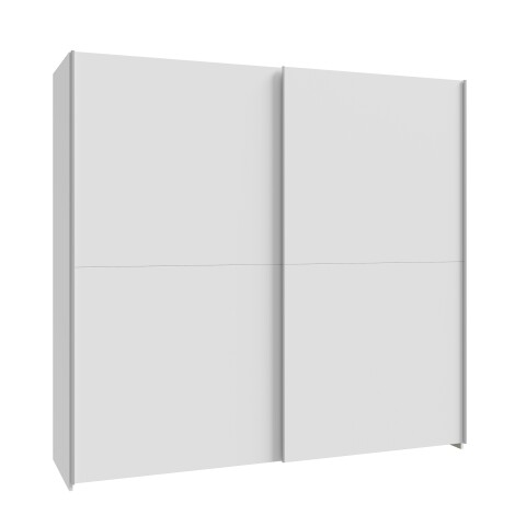 Schiebetürenschrank >Schach&matt< in weiss - 200,1x190,5x61,2cm (BxHxT)