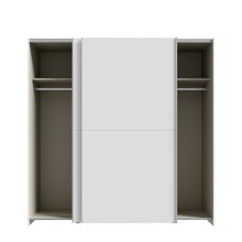 Schiebetürenschrank >Schach&matt< in Weiss - 190,1x190,5x61,2cm (BxHxT)
