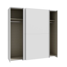 Schiebetürenschrank >Schach&matt< in Weiss - 190,1x190,5x61,2cm (BxHxT)