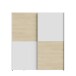 Schiebetürenschrank >Schach&matt< in Weiss  / Puccini Eiche - 170,3x190,5x61,2cm B/H/T