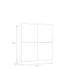 Schiebetürenschrank >Schach&matt< in Weiss  / Puccini Eiche - 170,3x190,5x61,2cm B/H/T