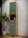 Seitenschrank >Veris < in Artisan Eiche/Salbei  - 40,2x186,8x34,8cm (BxHxT)