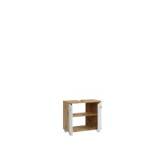 Waschbeckenunterschrank >Veris < in Artisan Eiche/ Secret Grey - 68,6x62x34,8cm (BxHxT)