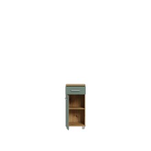 Badkommode >Veris < in Artisan Eiche/Salbei - 40,2x90,8x34,8cm (BxHxT)