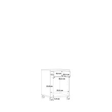Rollcontainer >TEMPRA2< in Weiss  - 38,6x54,2x42cm (BxHxT)