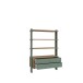 Regal >Whenua < in Mauvella Eiche/ Salbei - 104,2x153,6x41,5cm (BxHxT)