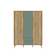 Drehtürenschrank >WHENUA< in Mauvella Eiche/...