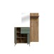 Garderoben-Set >WHENUA< in Mauvella Eiche/ Salbei  - 143,5x195,8x41,5cm (BxHxT)