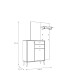 Garderoben-Set >WHENUA< in Mauvella Eiche/ Salbei  - 143,5x195,8x41,5cm (BxHxT)