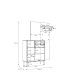 Garderoben-Set >WHENUA< in Mauvella Eiche/ Salbei  - 143,5x195,8x41,5cm (BxHxT)