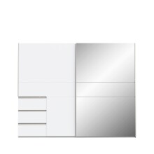 Schiebetürenschrank >WINN 2< in Weiss /...