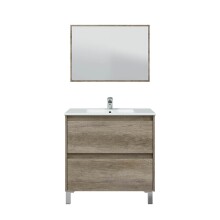 Badezimmer-Set >DAKOTA< in Nordik - 80x80x45 (BxHxT)