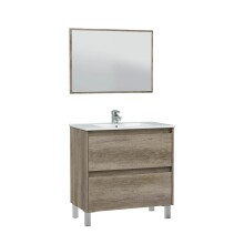 Badezimmer-Set >DAKOTA< in Nordik - 80x80x45 (BxHxT)