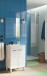 Badezimmer-Set >KONCEPT< in weiß glänzend - 50x80x40 (BxHxT)
