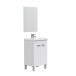 Badezimmer-Set >KONCEPT< in weiß glänzend - 50x80x40 (BxHxT)