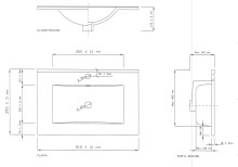 Badezimmer-Set >KONCEPT< in Alaska-Eiche - 50x80x40 (BxHxT)