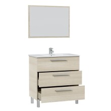 Badezimmer-Set >ATHENA< in Eiche - 80x86x45 (BxHxT)