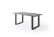 Baumkantentisch >Calabria< in Akazie grau  / anthrazit - 180x76,5x90 (BxHxT)