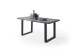Baumkantentisch >Calabria< in Akazie grau  / anthrazit - 240x79,5x100 (BxHxT)