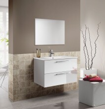 Badezimmer-Set >ARUBA< in weiß...