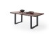 Baumkantentisch >Calabria< in Akazie walnuss/anthrazit - 200x79,5x100 (BxHxT)