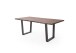 Baumkantentisch >Calabria< in Akazie walnuss / antik - 180x77,5x100 (BxHxT)
