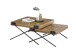 Couchtisch >Akoni< (2er Set) in Teak, recyceltes Teak - 80x43x80cm (BxHxT)