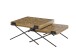 Couchtisch >Akoni< (2er Set) in Teak, recyceltes Teak - 80x43x80cm (BxHxT)