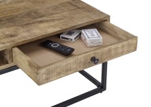 Couchtisch >Alison< in Mango, Mango massiv - 100x40x60cm (BxHxT)