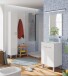 Badezimmer-Set >KONCEPT< in weiß glänzend - 50x80x40 (BxHxT)