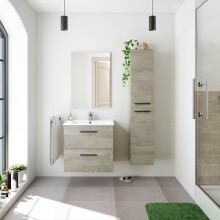Badezimmer-Set >ARUBA< in Alaska-Eiche - 60x57x45...