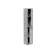 Badezimmer-Set >ARUBA< in Beton-Grau - 80x57x45 (BxHxT)