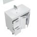 Badezimmer-Set >AKTIVA< in weiß glänzend - 80x80x45 (BxHxT)