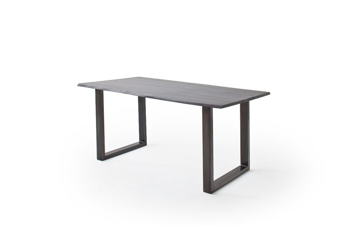 Baumkantentisch >Calabria< in Akazie grau / antik  - 160x76,5x90 (BxHxT)