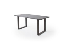 Baumkantentisch >Calabria< in Akazie grau / antik  - 180x77,5x100 (BxHxT)