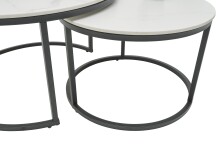 Couchtisch >Gino< (2er Set) in weiß, Keramik...