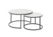 Couchtisch >Gino< (2er Set) in weiß, Keramik - 42x80cm (HxD)