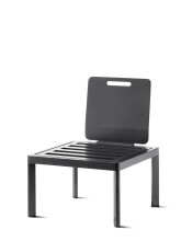 Gartenstuhl >Lugo< in eisengrau - 60x77x60 (BxHxT)