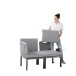 Gartenstuhl >Lugo< in eisengrau - 60x77x60 (BxHxT)