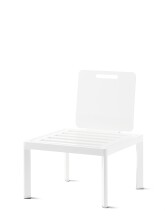 Ablagetisch >Lugo< in weiss, Aluminium - 44x22x24cm...