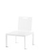 Ablagetisch >Lugo< in weiss, Aluminium - 44x22x24cm (BxHxT)