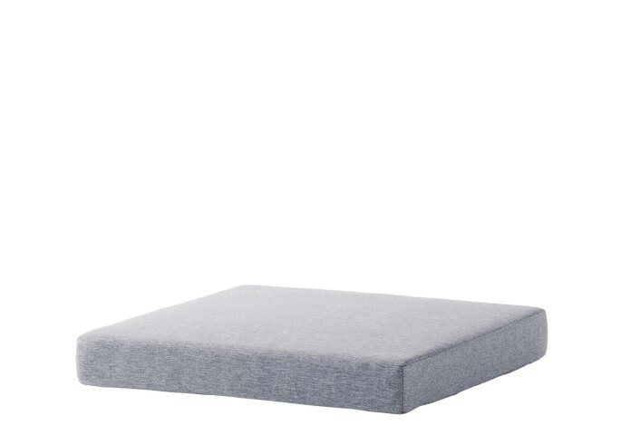 Sitzkissen >Lugo< in Hellgrau, Polypropylen - 61x10x61cm (BxHxT)